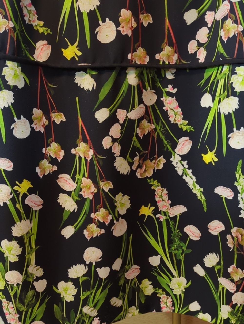 Women's Black Floral Sleeveless Dress Size 2x - Picture 4 of 10